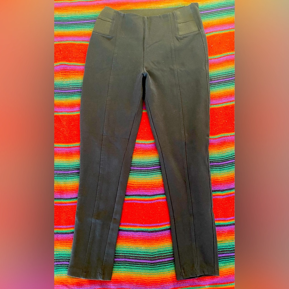 Zara Trafaluc High Waisted Cropped Legging Pants. Size Large. Tummy Control!